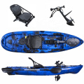 Kayak with pedals sit on kayak fishing